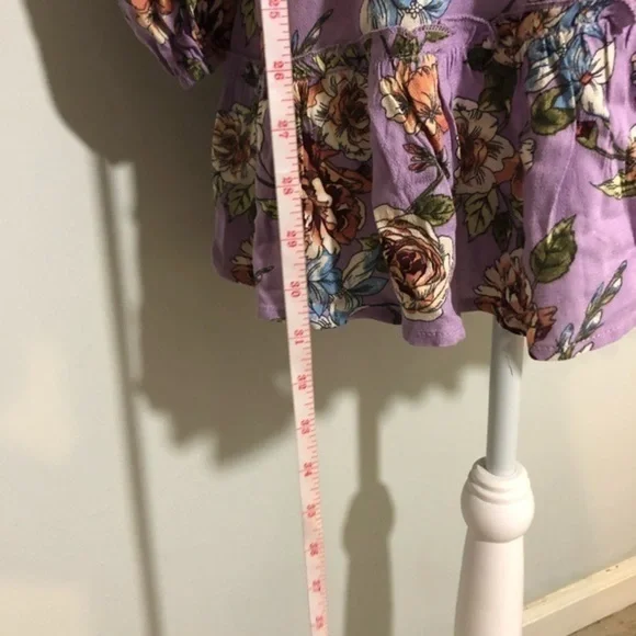 NWOT Xhilaration Lilac Purple Floral Smocked Dress - Picture 10 of 15